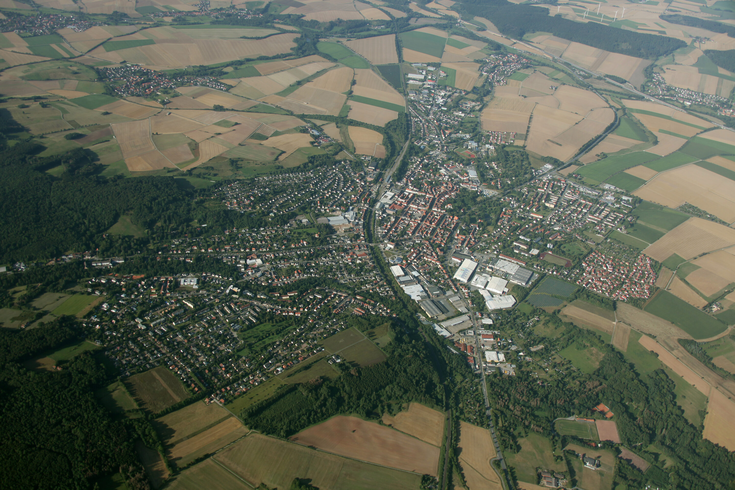 Seesen Aufnahme auf einem Helikopter